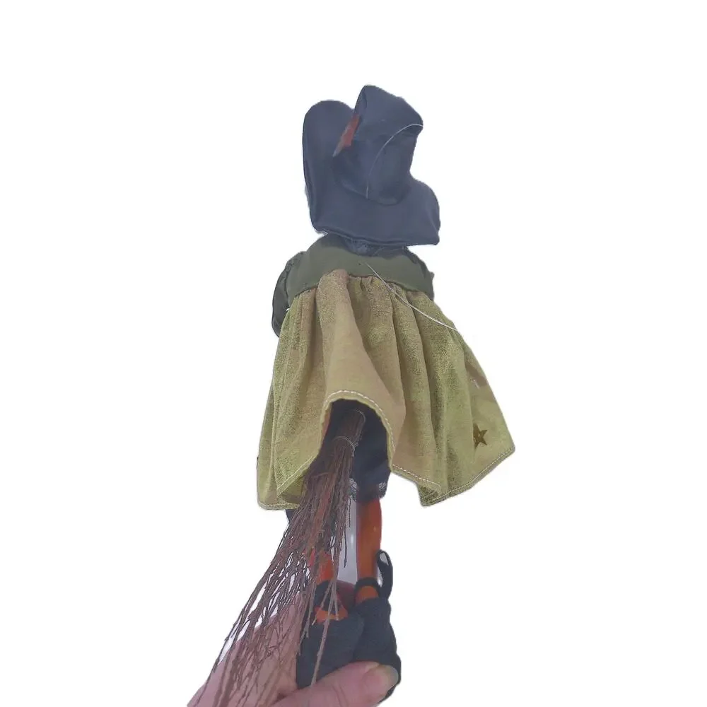 Vintage Kasma Hanging Halloween Kitchen Witch Flying Doll